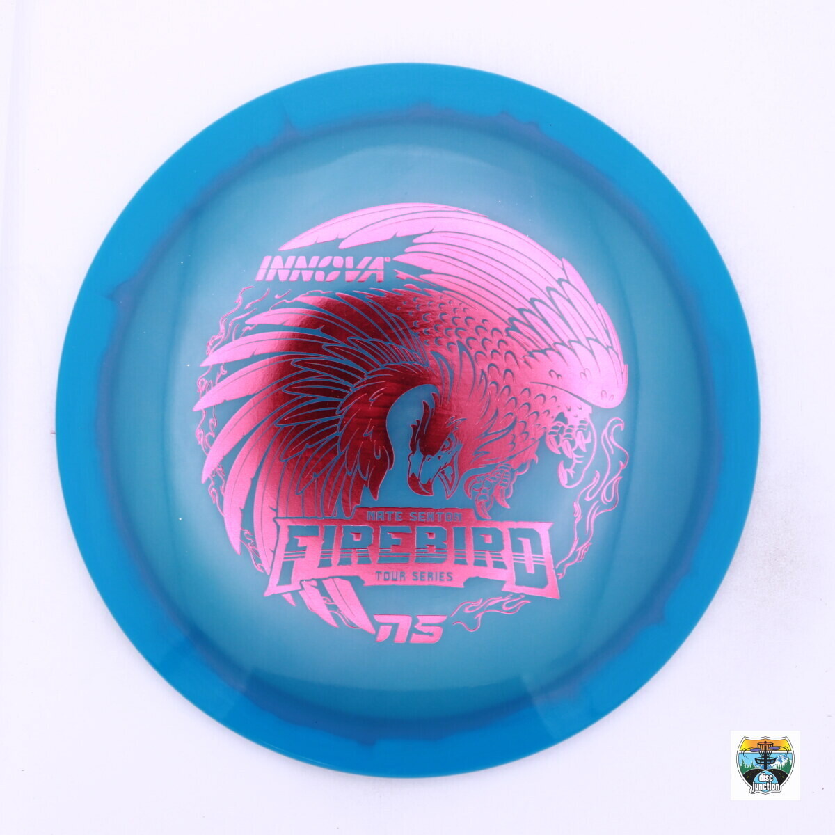Innova Halo Champion Glow Firebird 2023 Tour Series Nate Sexton, Manufacturer Weight Range: 173-175 Grams, Color: Blue/Blue, Serial Number: 0039-0012
