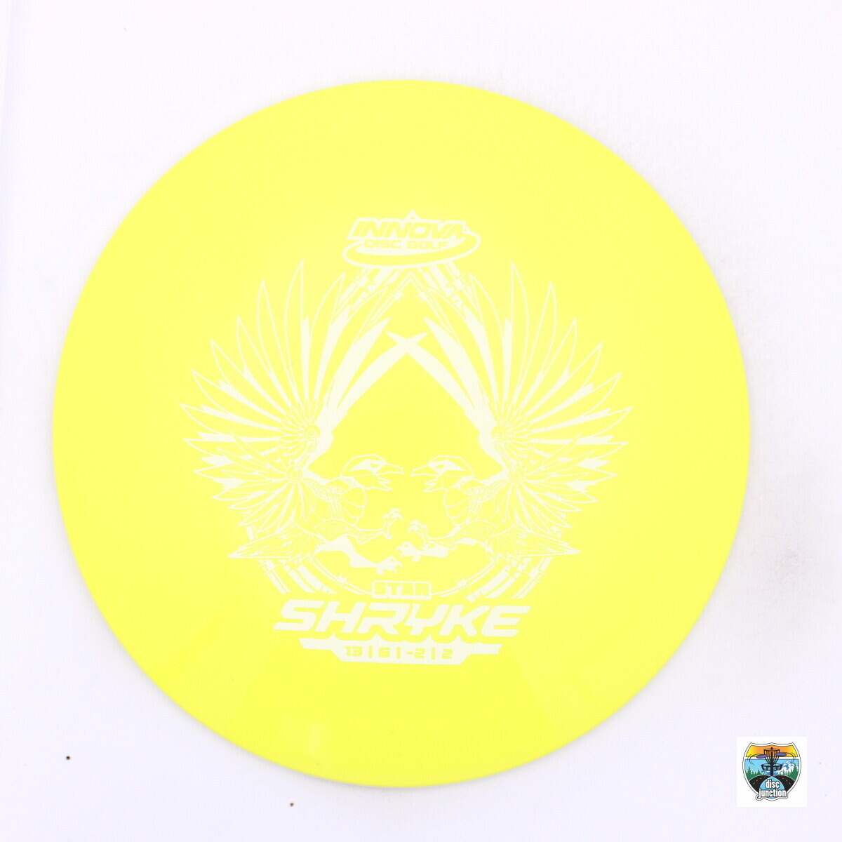 Innova Star Shryke, Manufacturer Weight Range: 173-175 Grams, Color: Yellow, Serial Number: 0005-2420