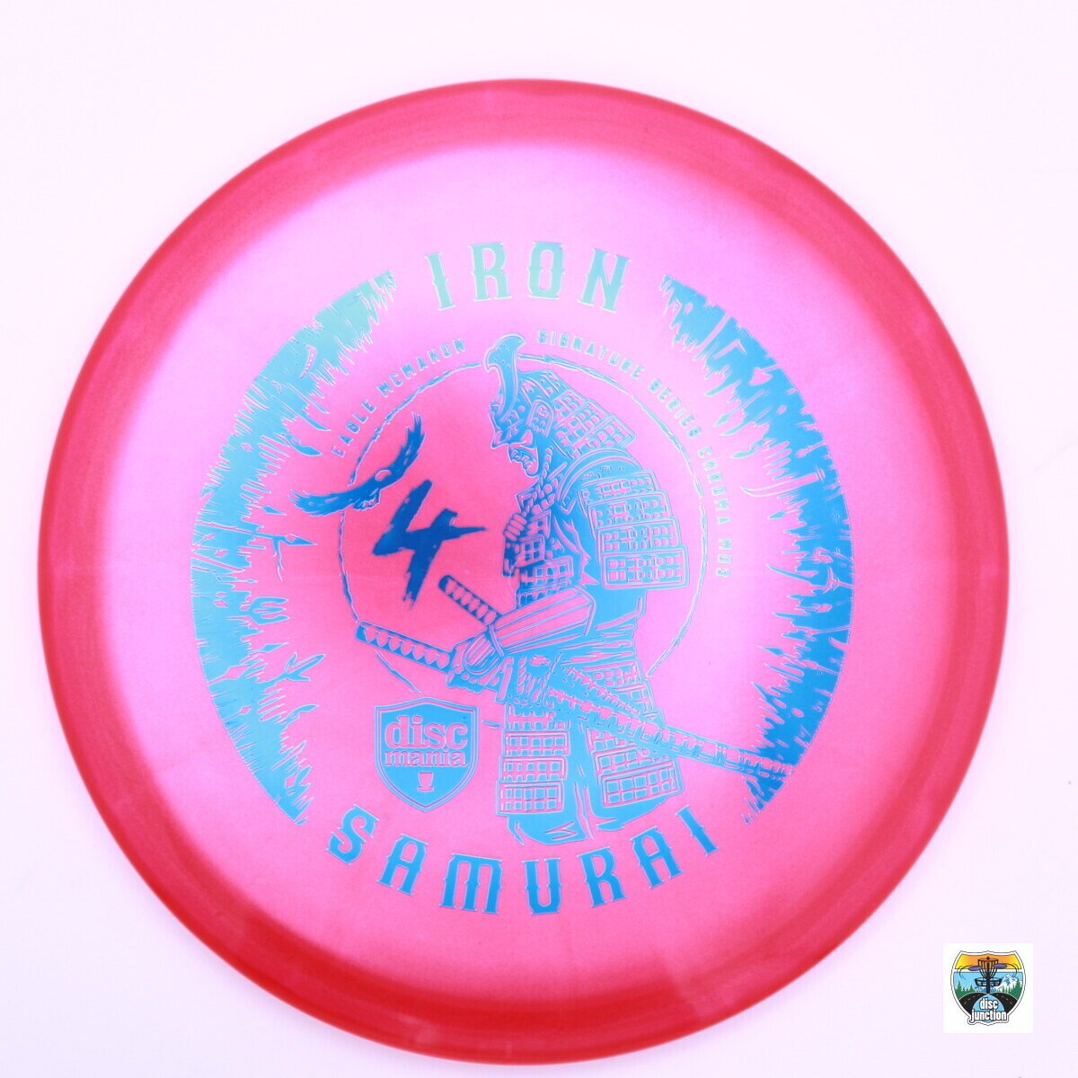 Discmania Chroma C-Line MD3 Signature Series Eagle McMahon Iron Samurai 4, Manufacturer Weight Range: 177-180 Grams, Color: Red, Serial Number: 0023-0054