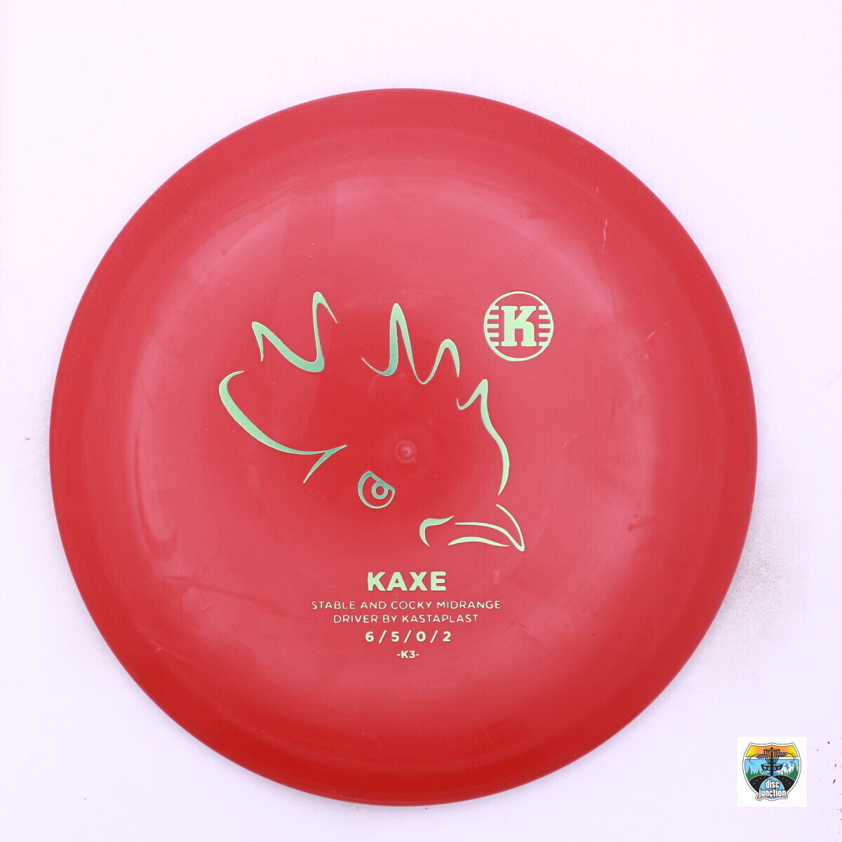 Kastaplast K3 Line Kaxe, Manufacturer Weight Range: 173-176 Grams, Color: Red, Serial Number: 0078-0041