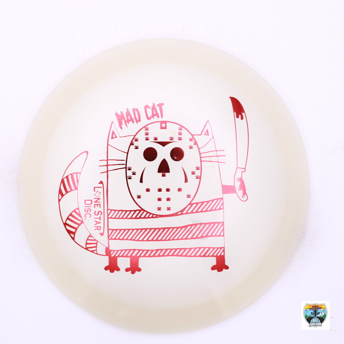 Lone Star Disc Bravo Glow Mad Cat 2023 Halloween, Manufacturer Weight Range: 173-176 Grams, Color: Glow, Serial Number: 0069-0022
