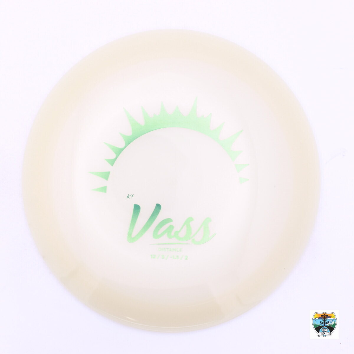 Kastaplast K1 Glow Vass, Manufacturer Weight Range: 173-176 Grams, Color: Glow, Serial Number: 0100-0042