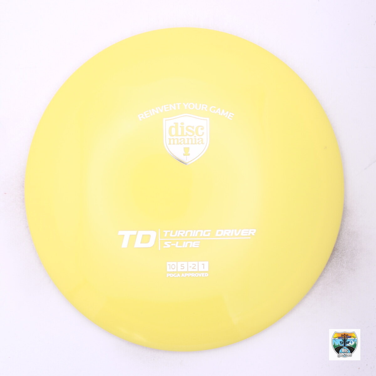 Discmania S-Line TD, Manufacturer Weight Range: 173-176 Grams, Color: Yellow, Serial Number: 0121-0018