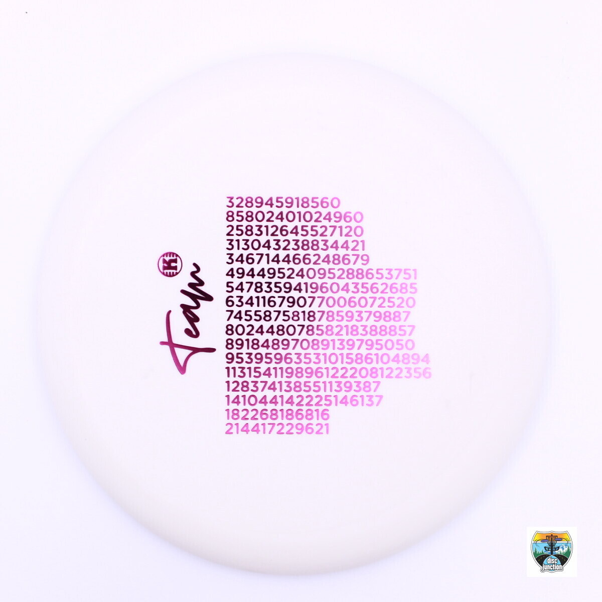 Kastaplast K3 Glow Reko Team Fundraiser, Manufacturer Weight Range: 173-176 Grams, Color: Glow, Serial Number: 0135-0069