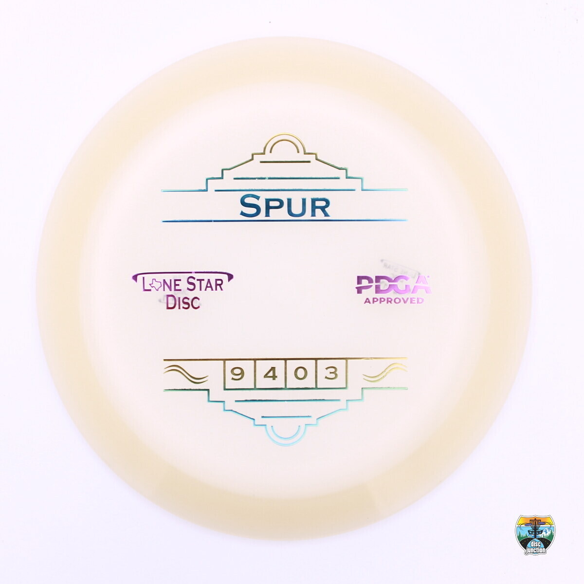 Lone Star Disc Bravo Glow Spur, Manufacturer Weight Range: 173-176 Grams, Color: Glow, Serial Number: 0143-0035