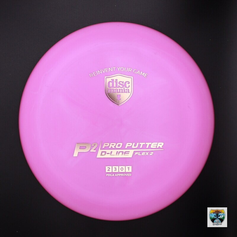 Discmania D-Line Flex 2 P2, Manufacturer Weight Range: 173-176 Grams, Color: Pink, Serial Number: 0003-0296