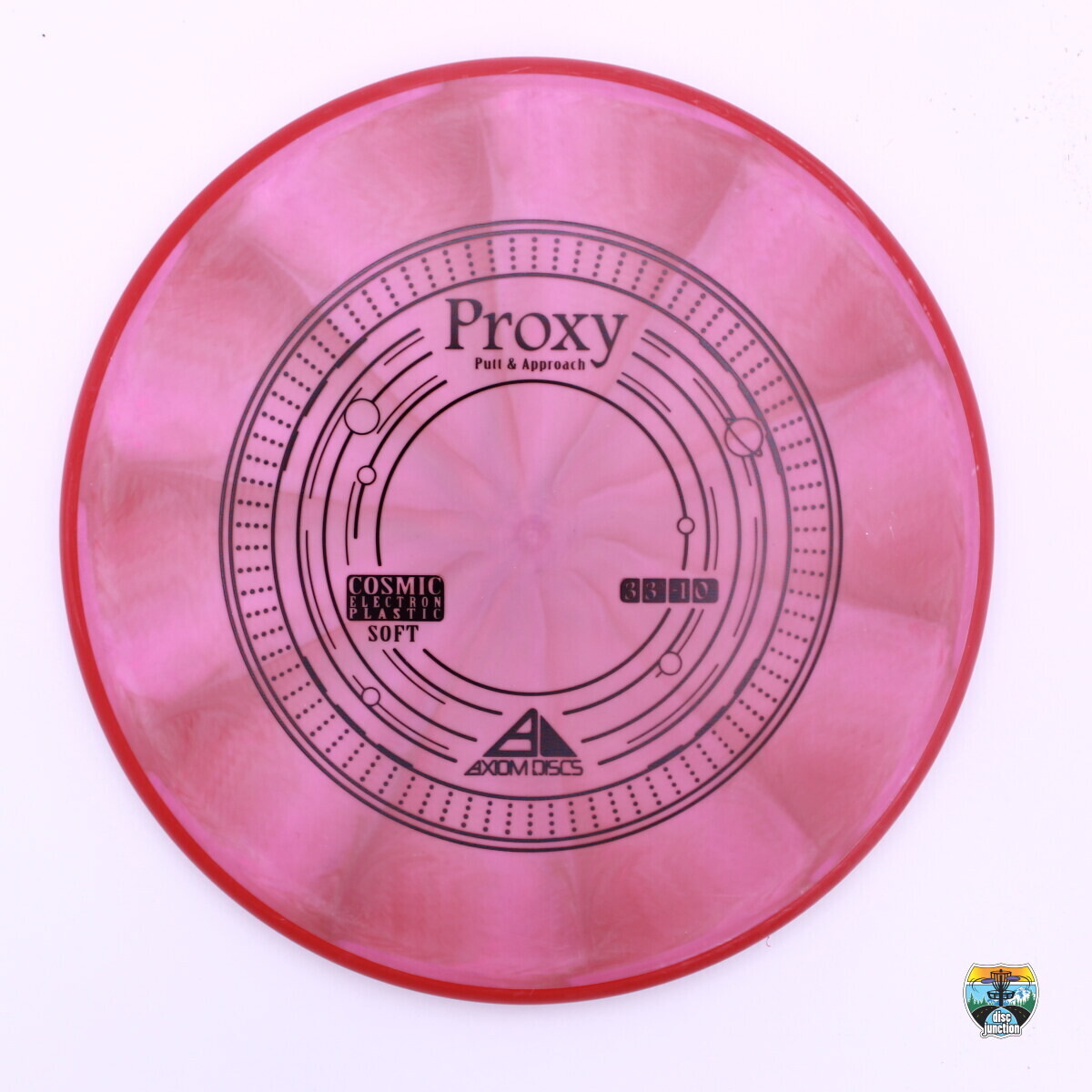 Axiom Cosmic Electron Soft Proxy, Manufacturer Weight Range: 170-175 Grams, Color: Pink/Red, Serial Number: 0015-0034
