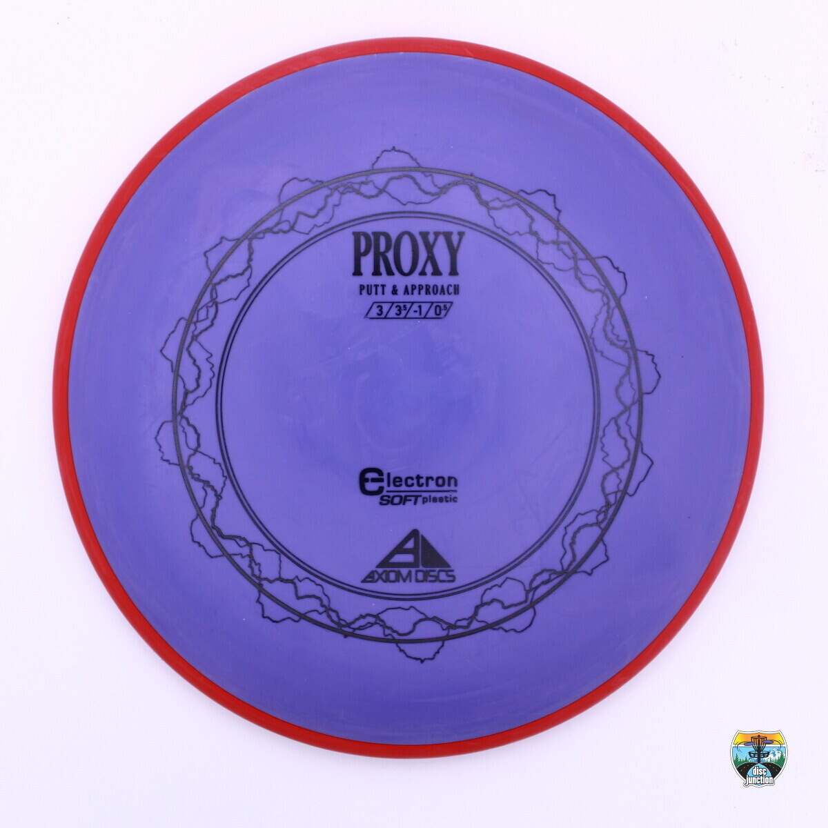 Axiom Electron Soft Proxy, Manufacturer Weight Range: 165-169 Grams, Color: Purple/Red, Serial Number: 0015-0077