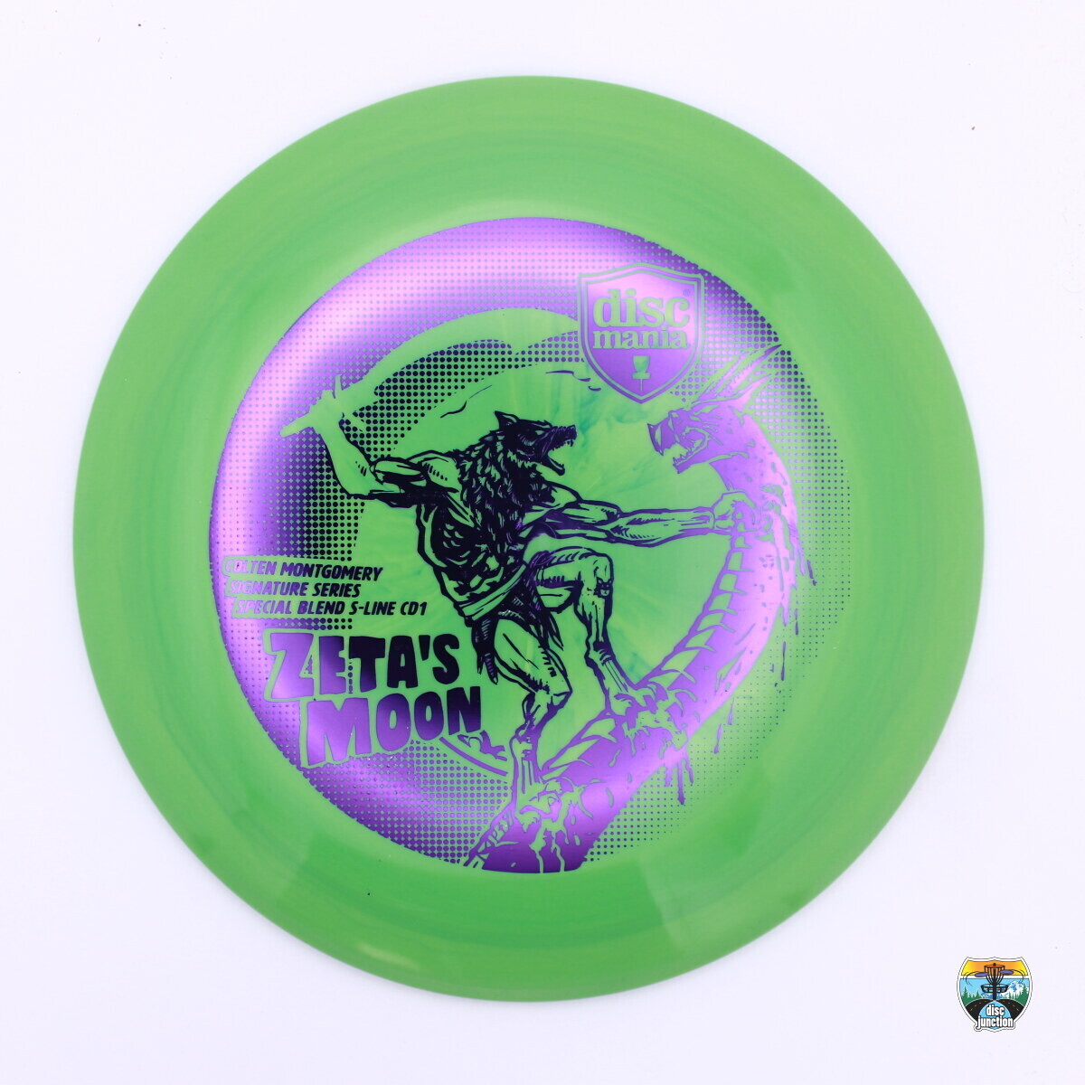 Discmania Special Blend S-Line CD1 Signature Series Colten Montgomery Zeta's Moon, Manufacturer Weight Range: 170-172 Grams, Color: Green, Serial Number: 0040-0002