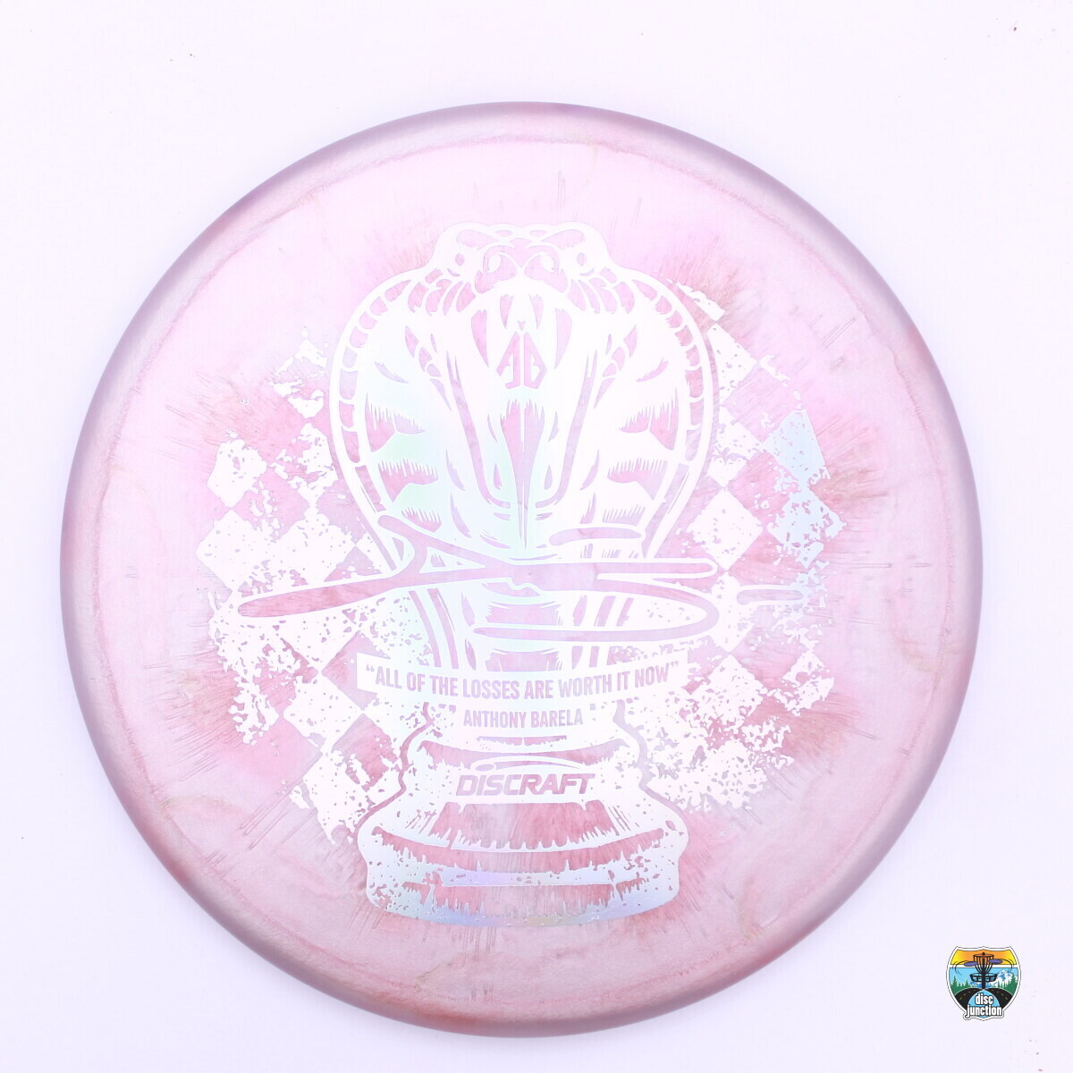 Discraft Titanium Colorshift Zone Commemorative Anthony Barela 2024 Chess.com Invitational Champion, Manufacturer Weight Range: 173-174 Grams, Color: Red, Serial Number: 0159-0022