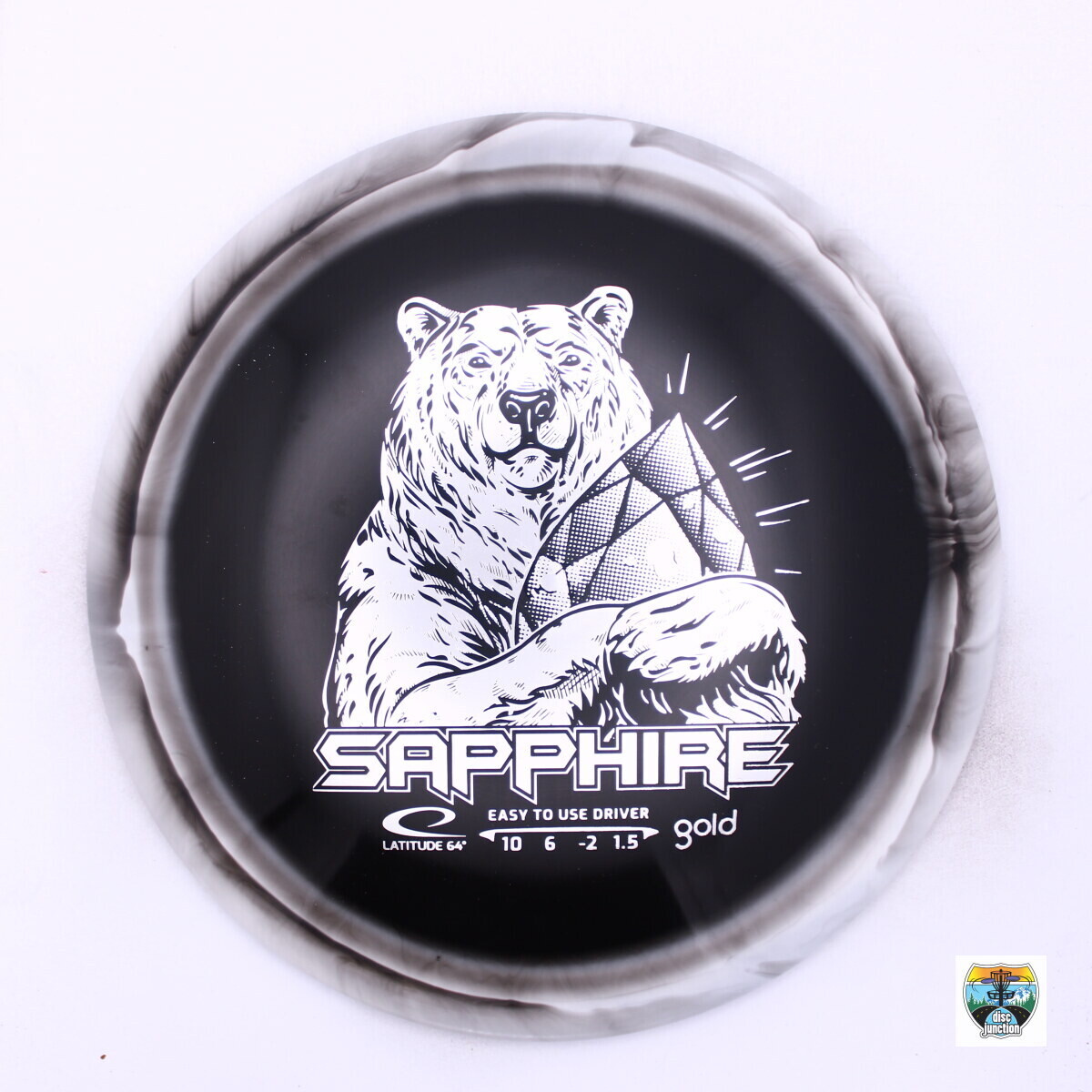 Latitude 64° Gold Orbit Sapphire, Manufacturer Weight Range: 155-159 Grams, Color: Black/White, Serial Number: 0035-0038