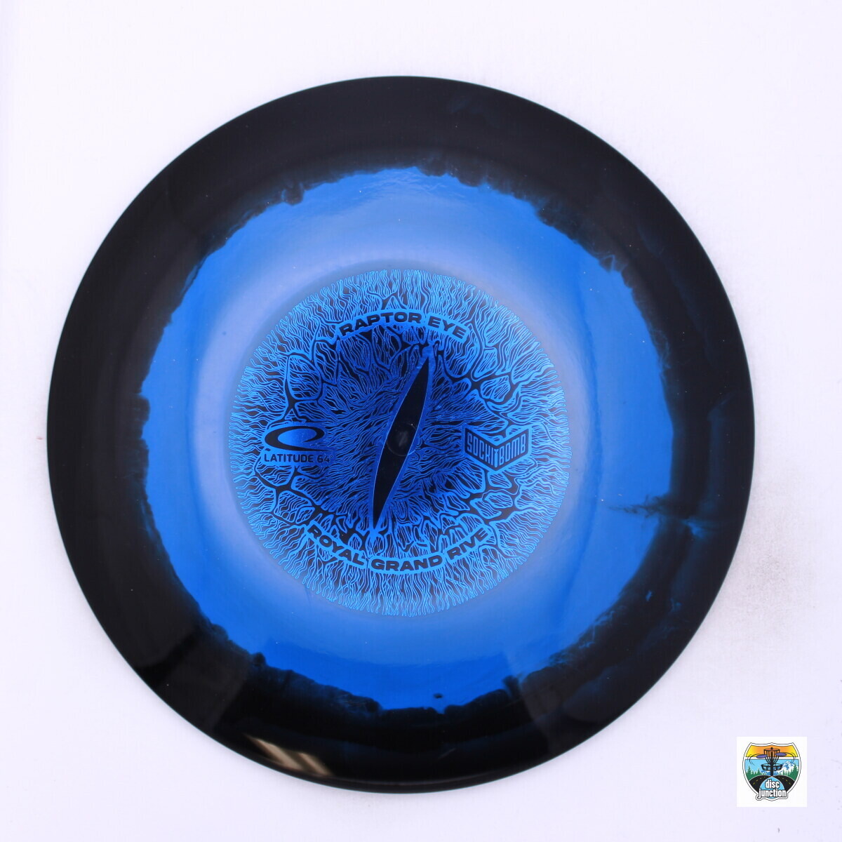 Latitude 64° Royal Grand Raptor Eye Rive Sockibomb, Manufacturer Weight Range: 173-176 Grams, Color: Blue/Black, Serial Number: 0000-0034