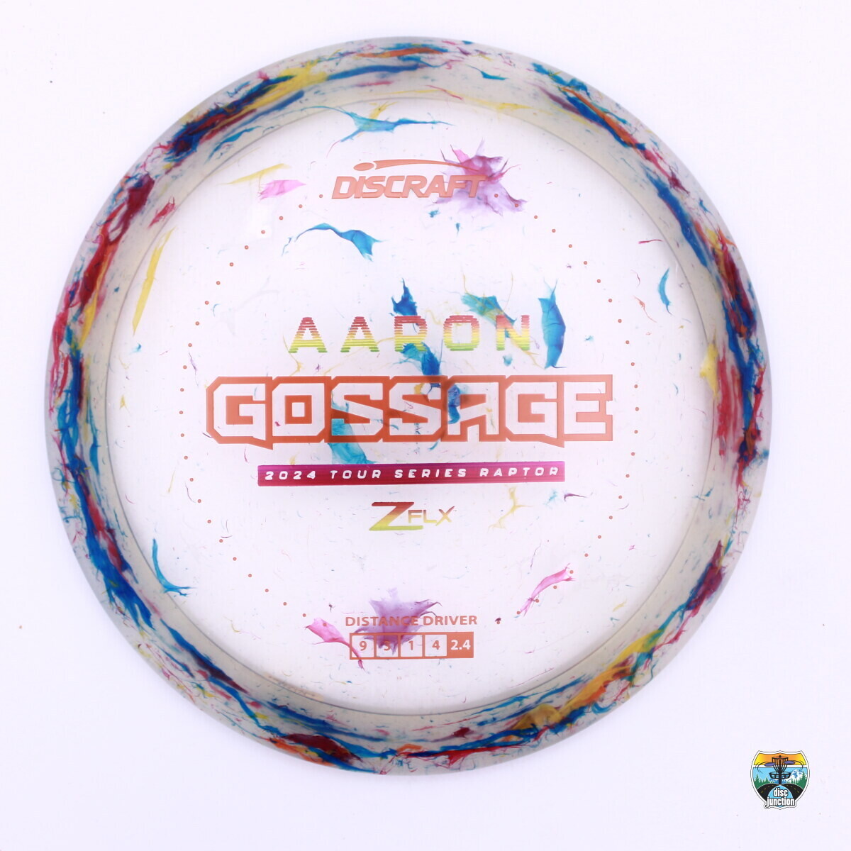 Discraft Jawbreaker Z FLX Raptor 2024 Tour Series Aaron Gossage, Manufacturer Weight Range: 173-174 Grams, Color: Multi, Serial Number: 0177-0050