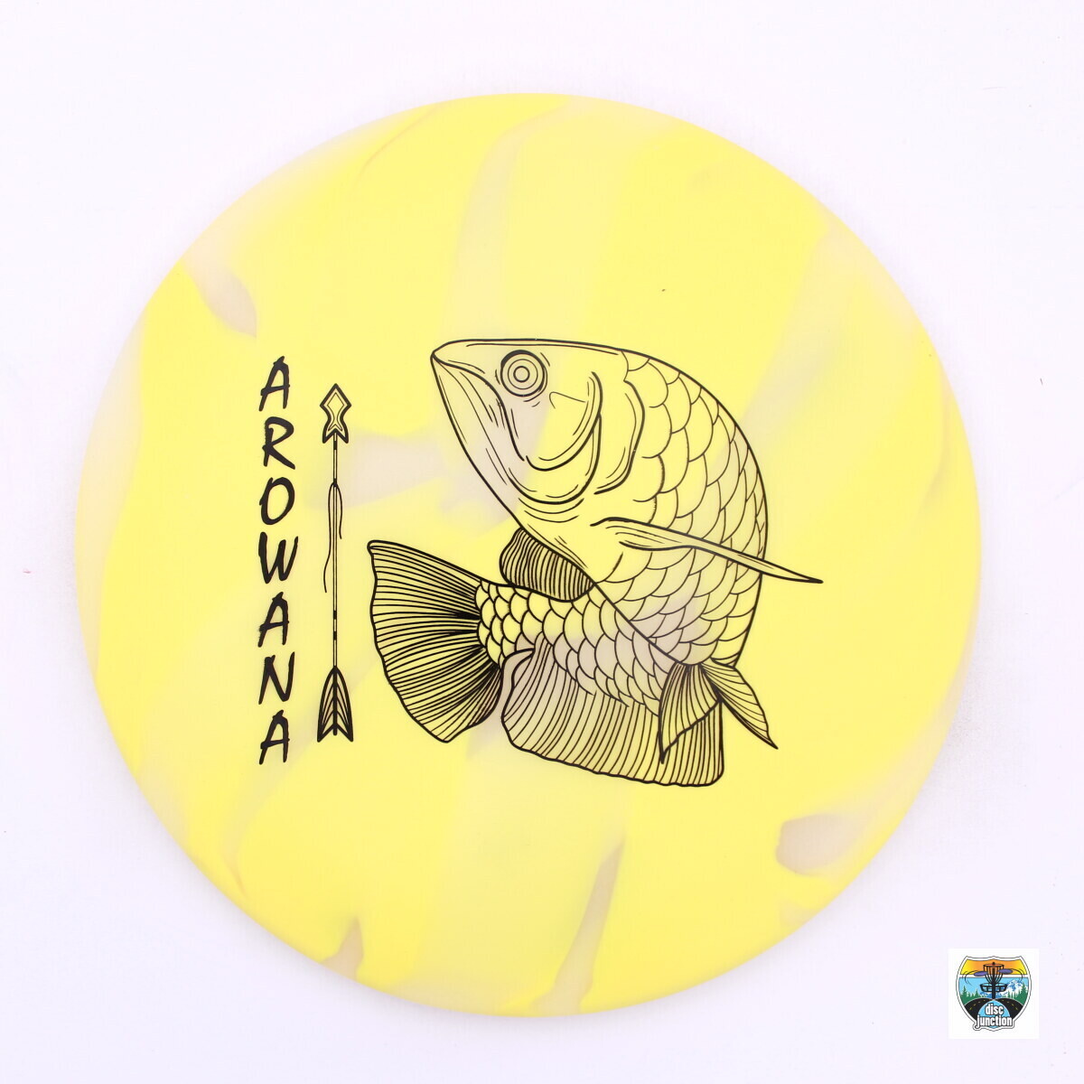 Elevation Disc Golf glO-G Arowana, Manufacturer Weight Range: 173-175 Grams, Color: Saturn (Yellow), Serial Number: 0046-0030