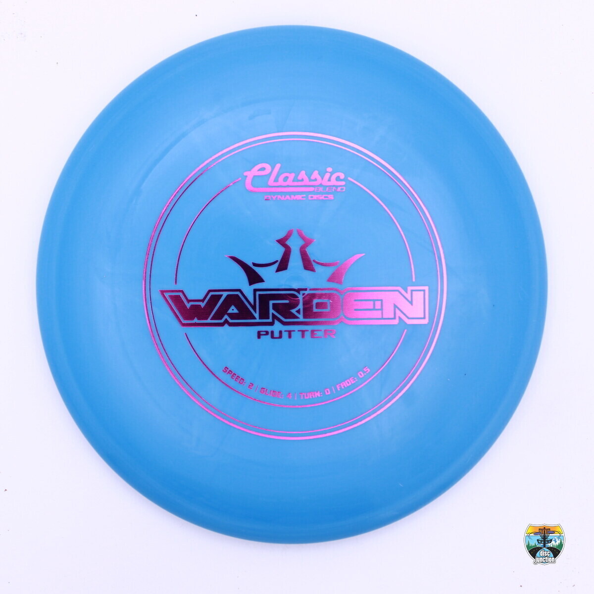 Dynamic Discs Classic Blend Warden, Manufacturer Weight Range: 173+ Grams, Color: Blue, Serial Number: 0174-0012