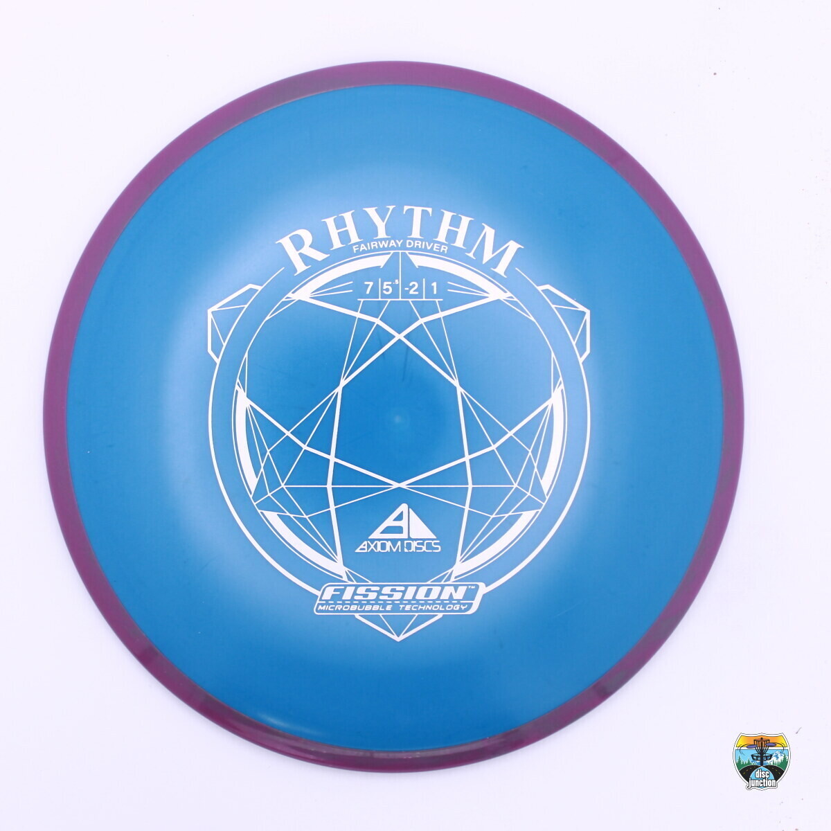 Axiom Fission Rhythm, Manufacturer Weight Range: 170-175 Grams, Color: Blue/Purple, Serial Number: 0183-0055