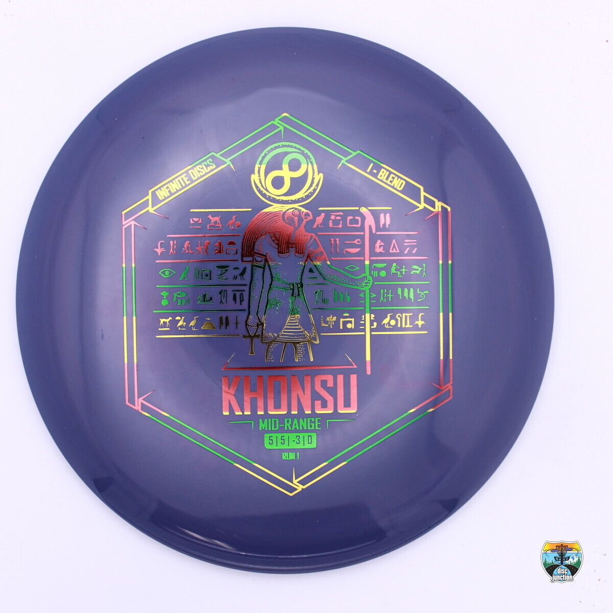 Infinite Discs I-Blend Khonsu, Manufacturer Weight Range: 177+ Grams, Color: Purple, Serial Number: 0178-0027