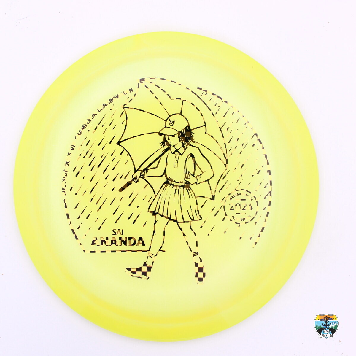Westside Discs VIP Chameleon Longbowman 2024 Team Series Sai Ananda, Manufacturer Weight Range: 173-176 Grams, Color: Yellow, Serial Number: 0174-0103