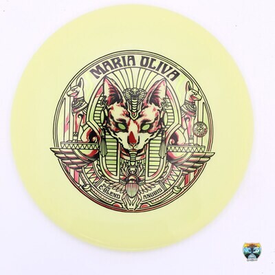 Infinite Discs C-Blend Glow Anubis 2024 Tour Series Maria Oliva, Manufacturer Weight Range: 177+ Grams, Color: Yellow, Serial Number: 0178-0022