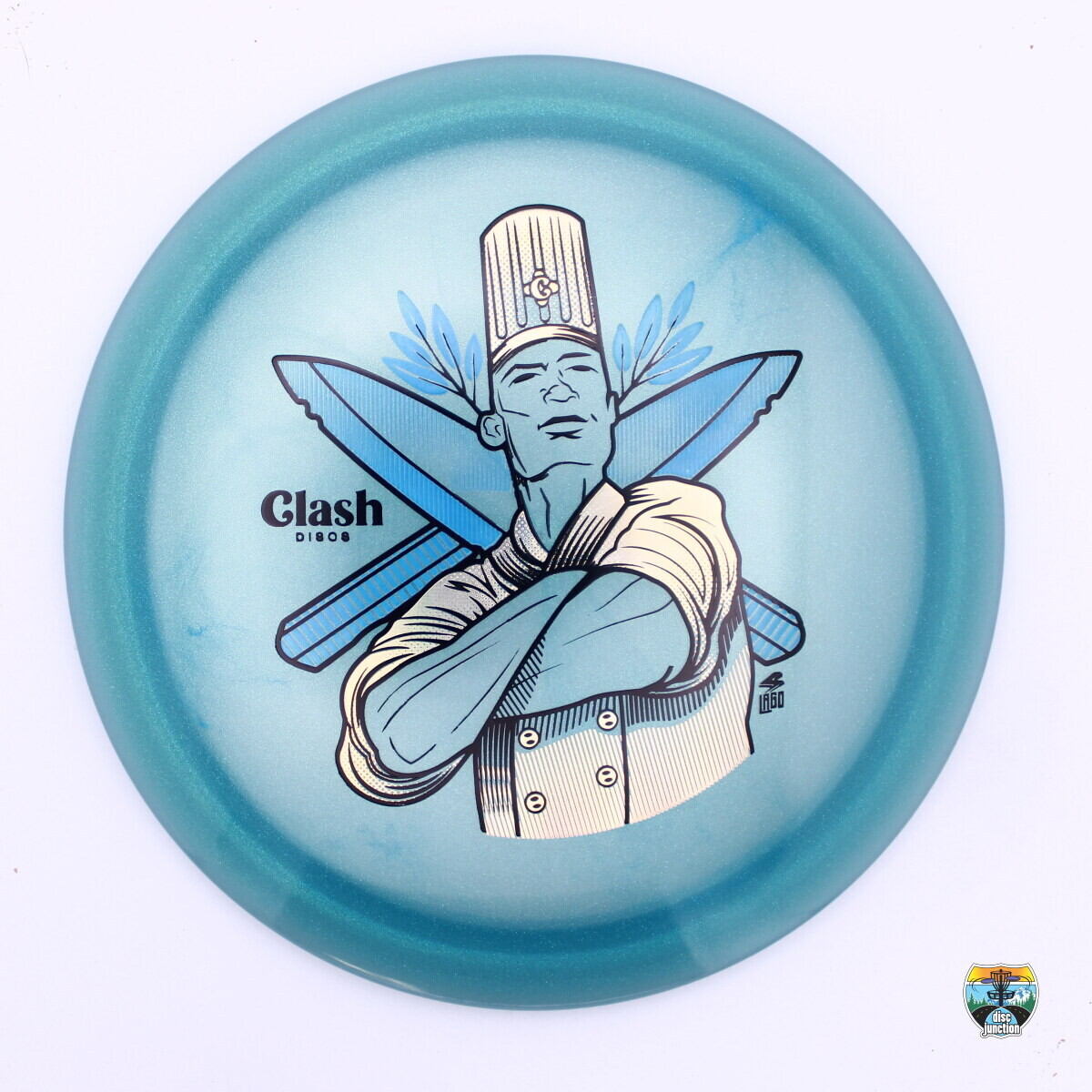 Clash Discs Steady Spice Clash Chef, Manufacturer Weight Range: 173-176 Grams, Color: Blue, Serial Number: 0178-0009