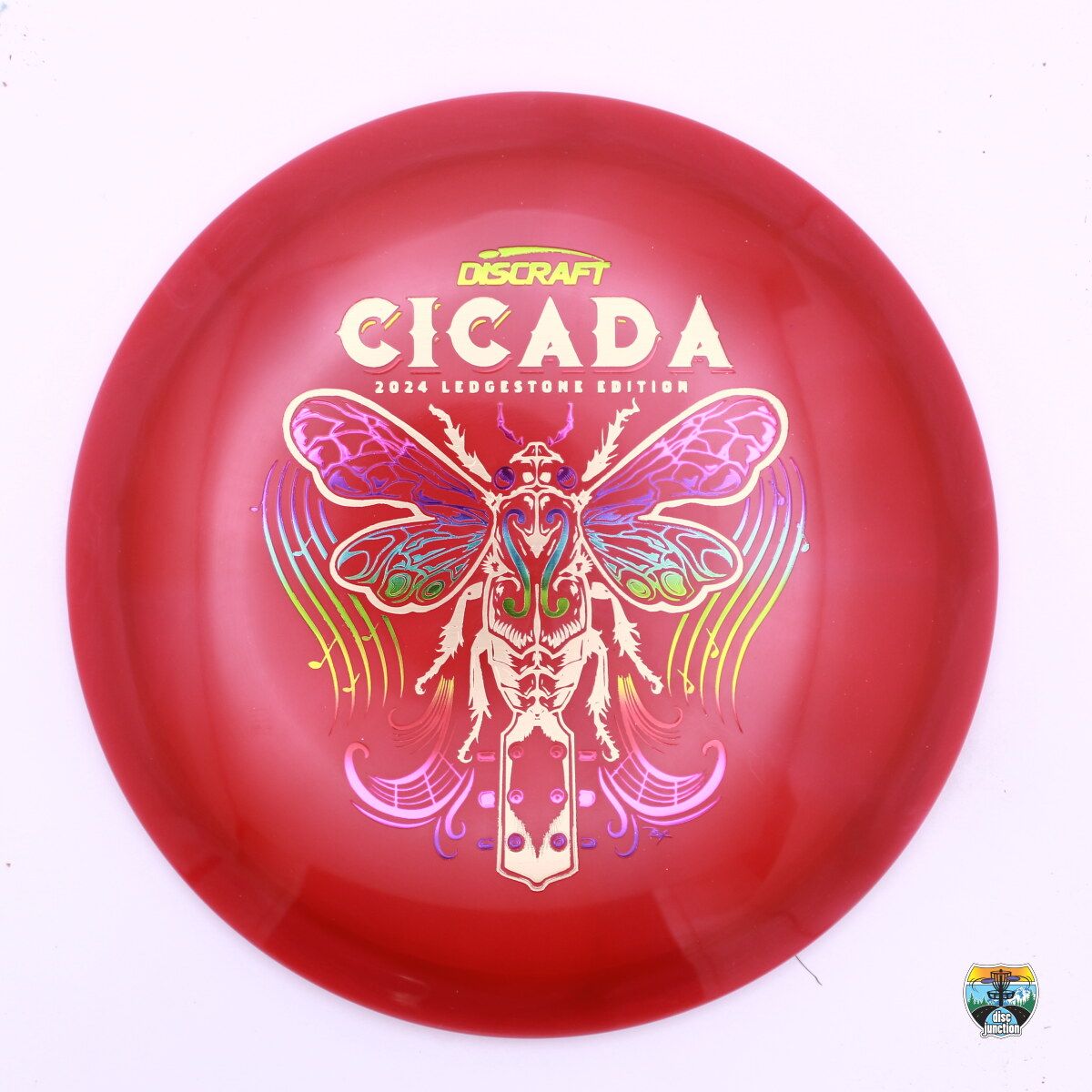 Discraft Z Swirl Cicada Ledgestone Edition 2024 Season 2, Manufacturer Weight Range: 175-176 Grams, Color: Red, Serial Number: 0193-0067