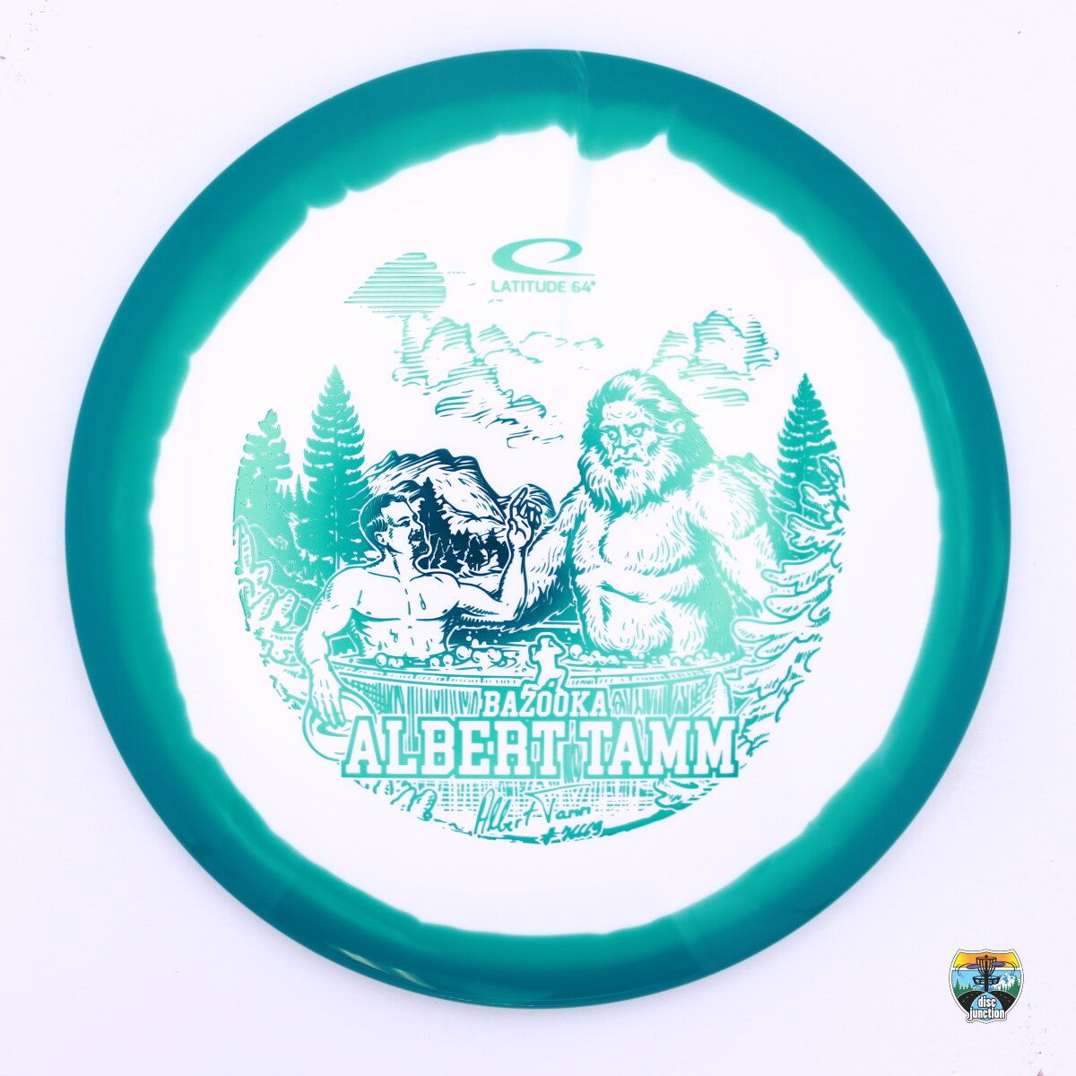 Latitude 64° Royal Grand Orbit Trust 2024 Team Series Albert Tamm, Manufacturer Weight Range: 177+ Grams, Color: White/Turquoise, Serial Number: 0184-0068