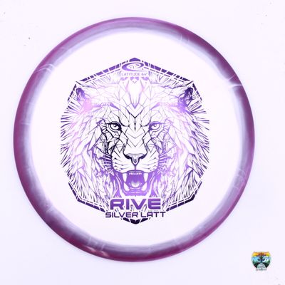 Latitude 64° Royal Grand Orbit Rive 2024 Team Series Silver Latt, Manufacturer Weight Range: 173+ Grams, Color: White/Purple, Serial Number: 0184-0054