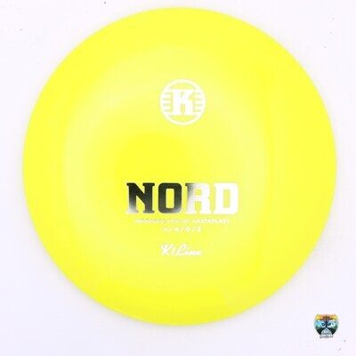 Kastaplast K1 Line Nord, Manufacturer Weight Range: 173-176 Grams, Color: Yellow, Serial Number: 0184-0010