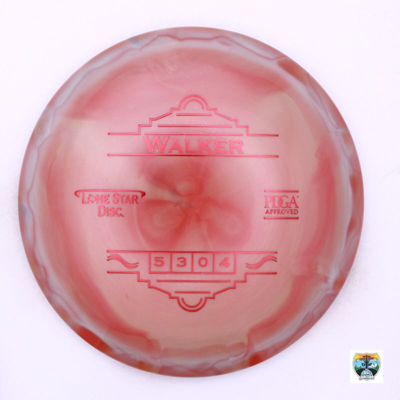 Lone Star Disc Alpha Walker, Manufacturer Weight Range: 170-172 Grams, Color: Red, Serial Number: 0010-0643