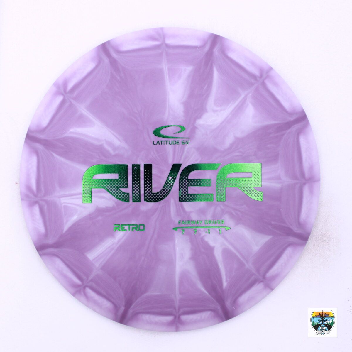 Latitude 64° Retro Burst River, Manufacturer Weight Range: 173-176 Grams, Color: Purple, Serial Number: 0002-1084