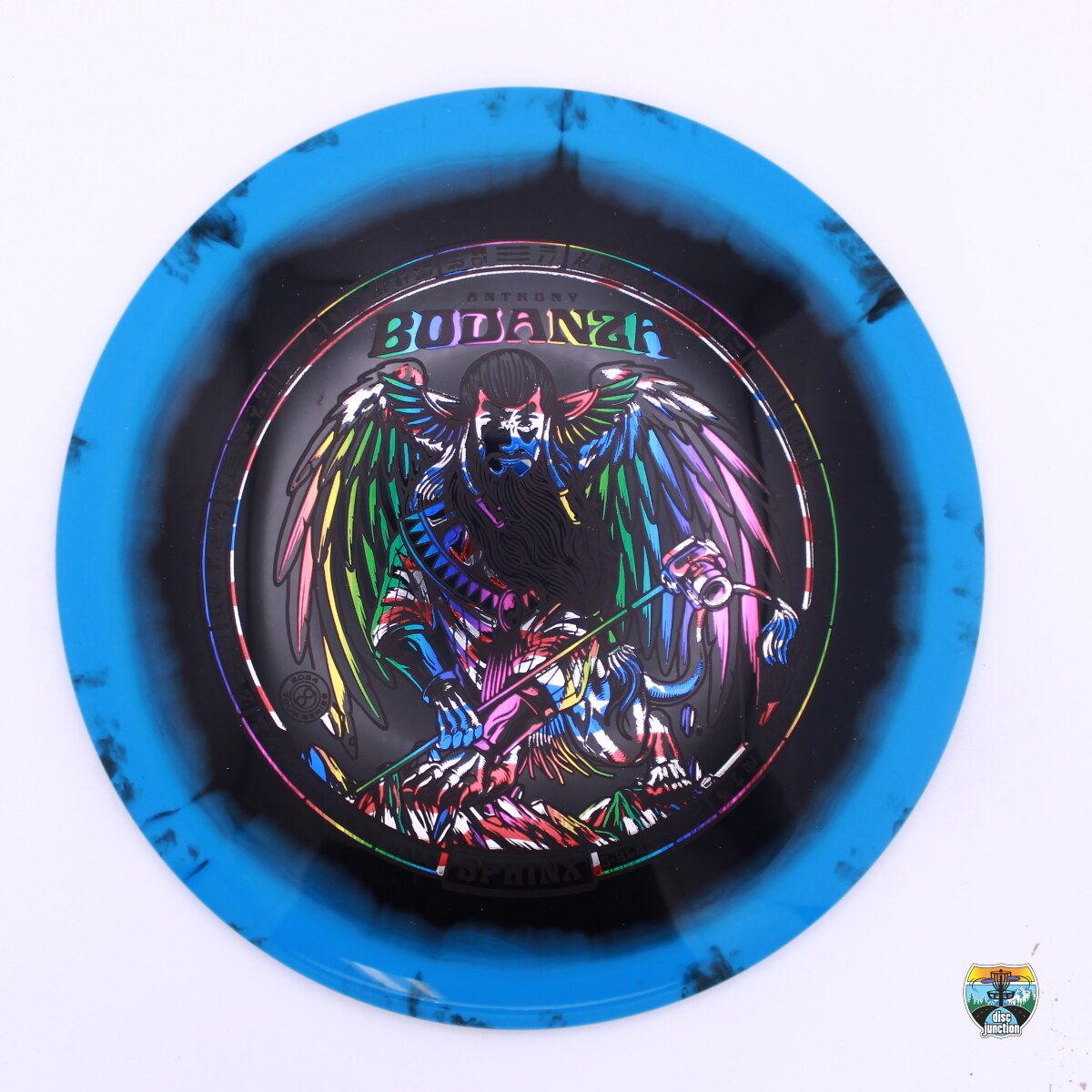 Infinite Discs Halo S-Blend Sphinx 2024 Tour Series Anthony Bodanza, Manufacturer Weight Range: 173-176 Grams, Color: Black/Blue, Serial Number: 0204-0066