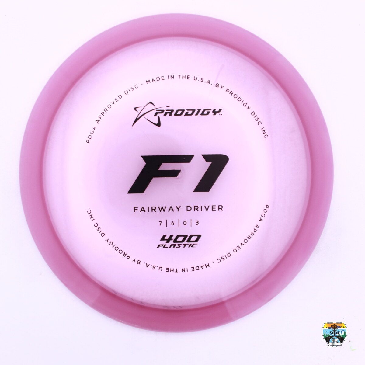 Prodigy 400 F1, Manufacturer Weight Range: 170-176 Grams, Color: Pink, Serial Number: 0211-0053