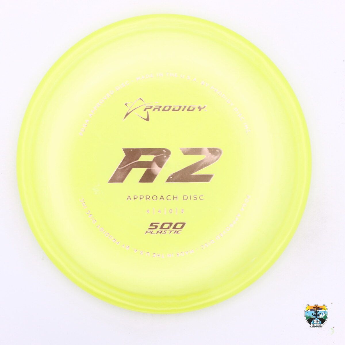 Prodigy 500 A2, Manufacturer Weight Range: 170-174 Grams, Color: Yellow, Serial Number: 0211-0124