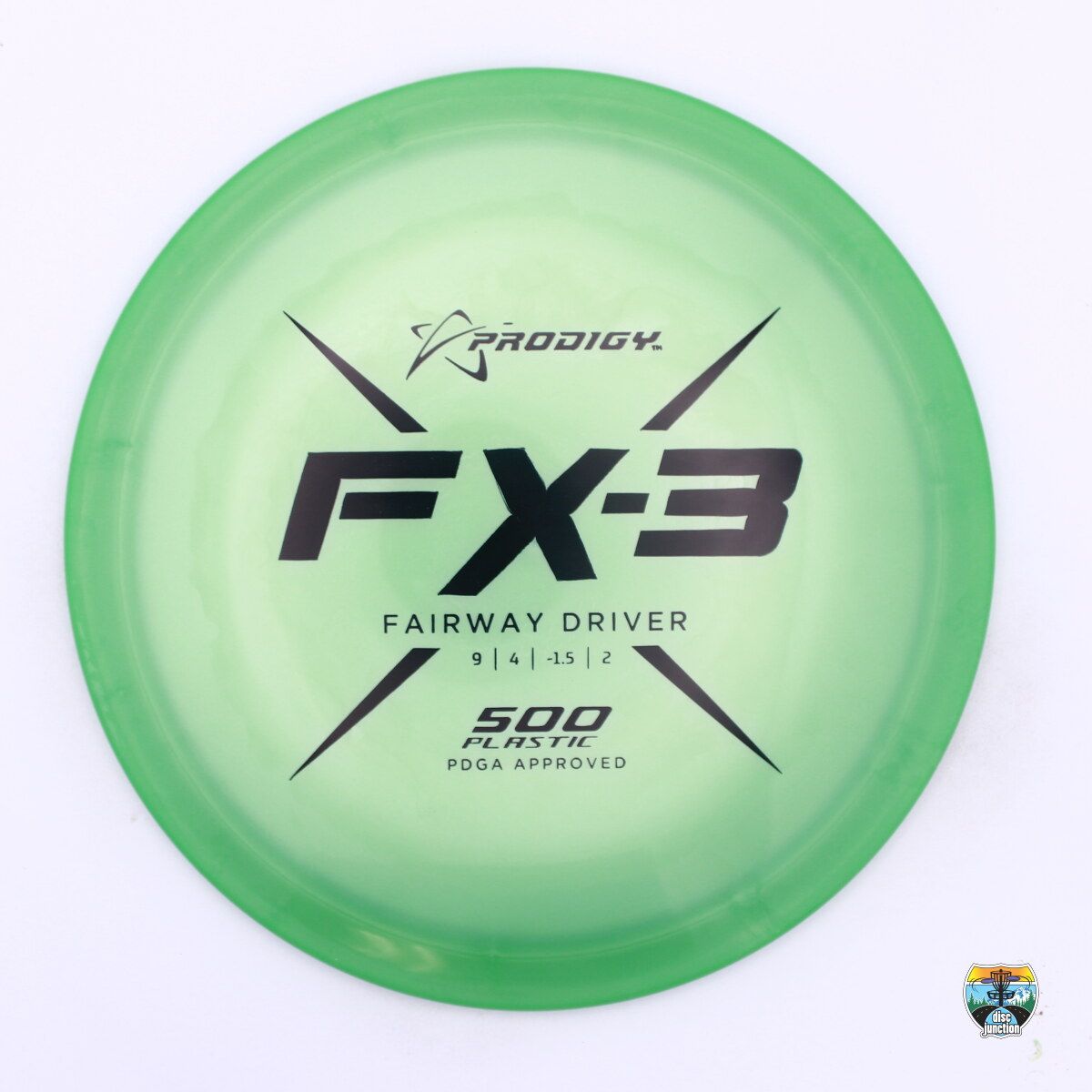 Prodigy 500 FX-3, Manufacturer Weight Range: 170-176 Grams, Color: Green, Serial Number: 0211-0165