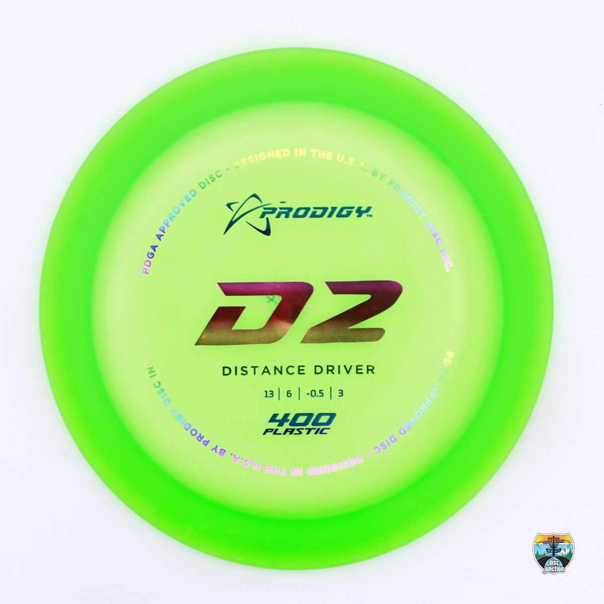 Prodigy 400 D2, Manufacturer Weight Range: 170-174 Grams, Color: Green, Serial Number: 0216-0065