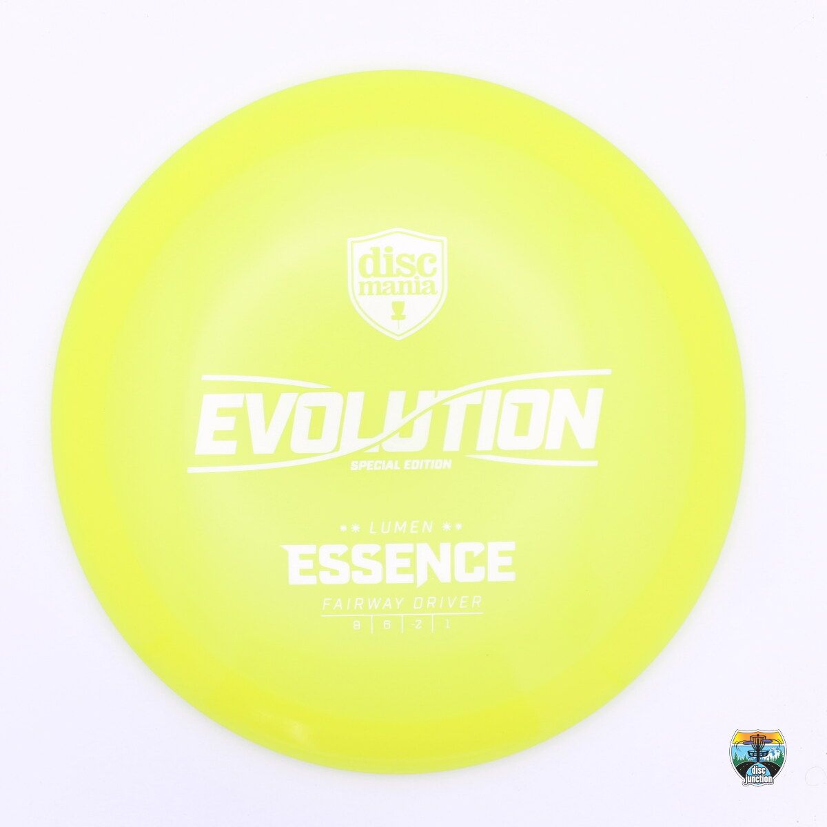 Discmania Color Lumen Neo Evolution Essence Special Edition Dealer Appreciation, Manufacturer Weight Range: 173-176 Grams, Color: Yellow, Serial Number: 0146-0015
