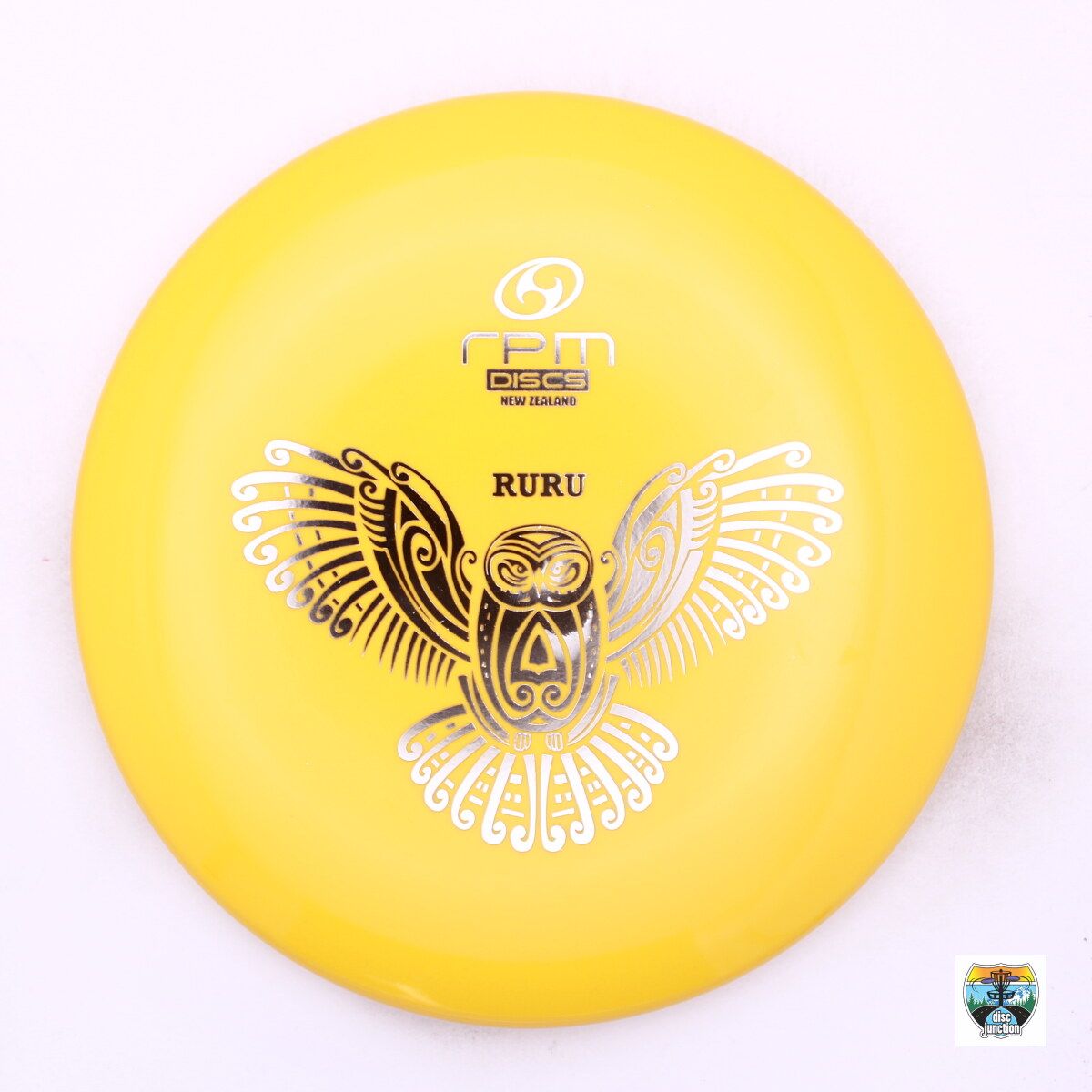 RPM Discs Atomic Ruru, Manufacturer Weight Range: 173-176 Grams, Color: Yellow, Serial Number: 0009-0230