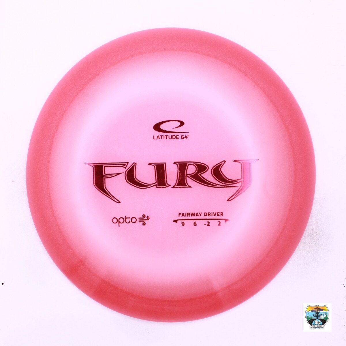 Latitude 64° Opto Air Fury, Manufacturer Weight Range: 145-159 Grams, Color: Pink, Serial Number: 0035-0048