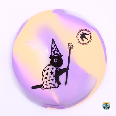 Elevation Disc Golf glO-G Binx, Manufacturer Weight Range: 173-175 Grams, Color: Wizard (Orange/Purple), Serial Number: 0068-0023