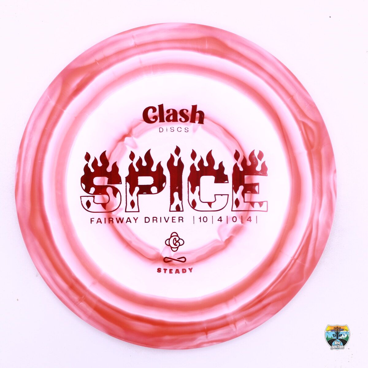 Clash Discs Steady Ring Spice, Manufacturer Weight Range: 170-172 Grams, Color: Red/White, Serial Number: 0234-0005