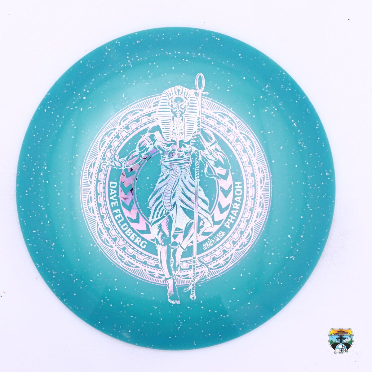 Infinite Discs Metal Flake C-Blend Glow Pharaoh Signature Series Dave Feldberg, Manufacturer Weight Range: 173-176 Grams, Color: Blue, Serial Number: 0234-0028