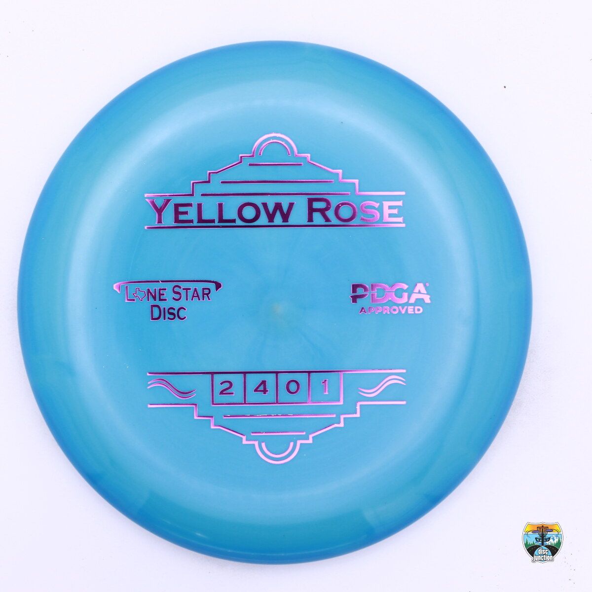 Lone Star Disc Bravo Yellow Rose, Manufacturer Weight Range: 173-176 Grams, Color: Blue, Serial Number: 0234-0043