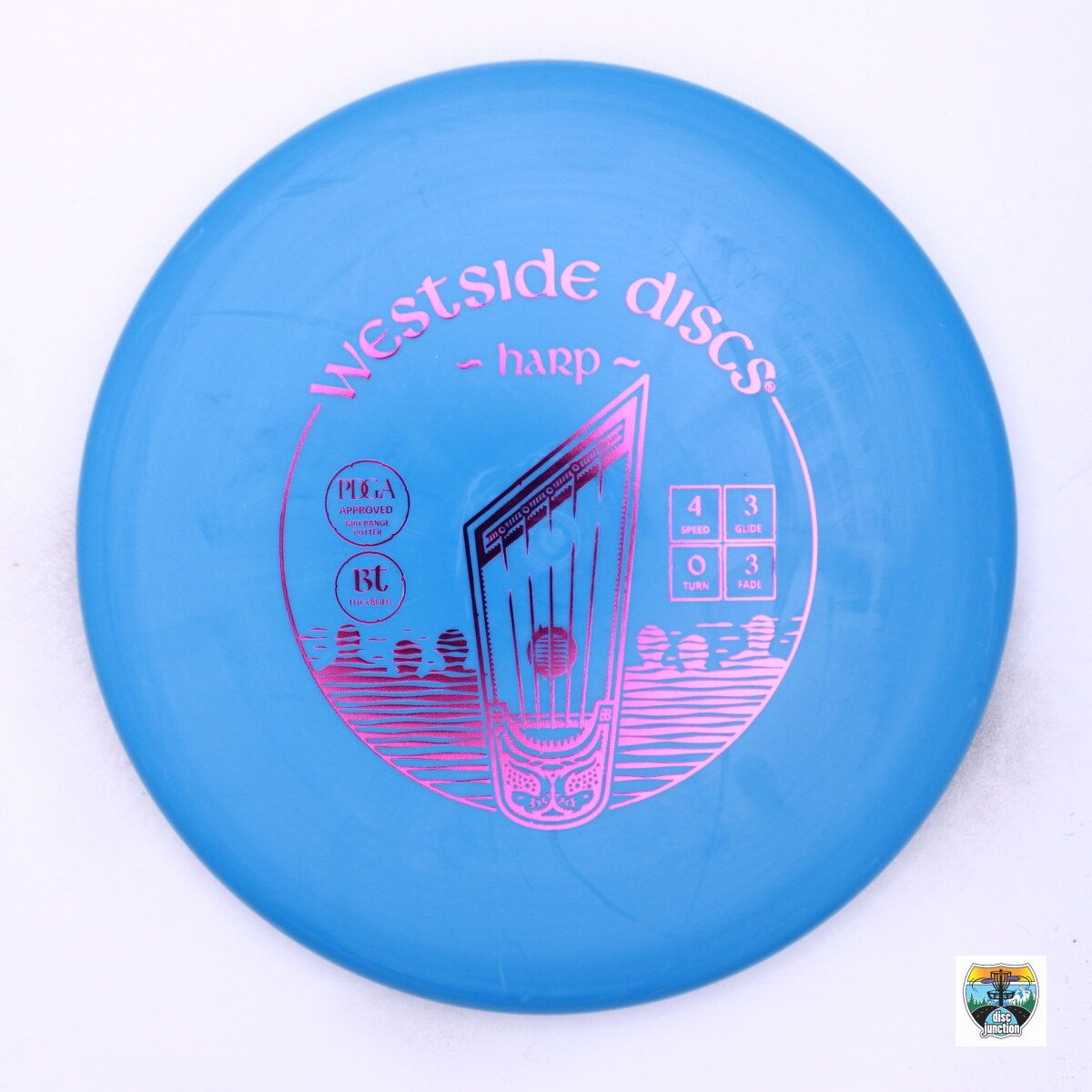 Westside Discs BT Medium Harp, Manufacturer Weight Range: 173-176 Grams, Color: Blue, Serial Number: 0002-1252