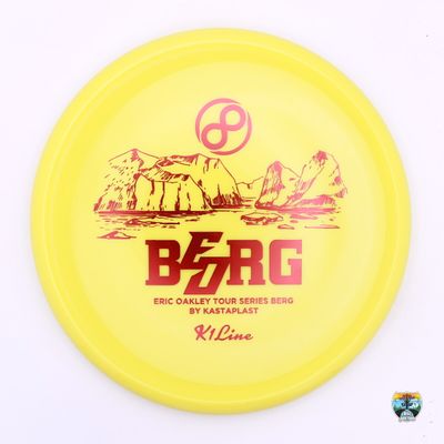 Kastaplast K1 Line Berg 2023 Signature Series Eric Oakley Beorg, Manufacturer Weight Range: 173-176 Grams, Color: Yellow, Serial Number: 0178-0030