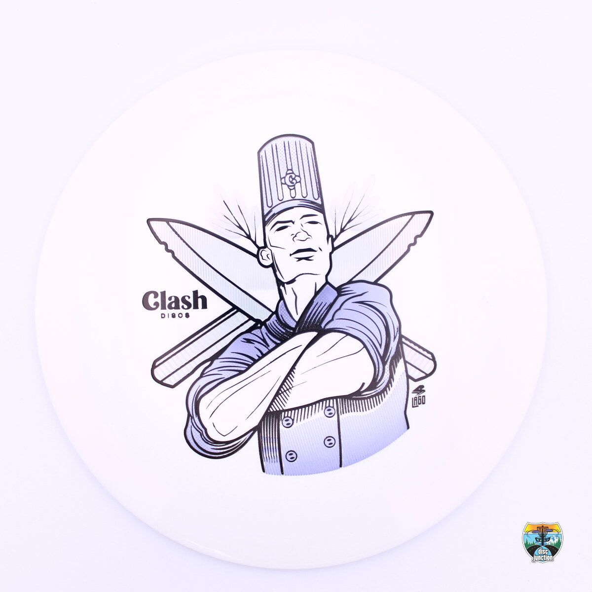 Clash Discs Steady Lotus Clash Chef, Manufacturer Weight Range: 173-176 Grams, Color: White, Serial Number: 0139-0010