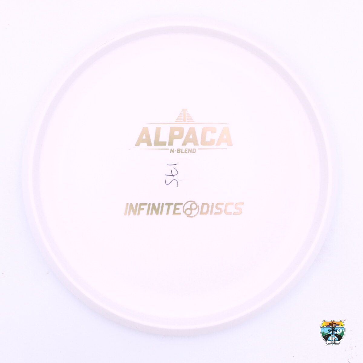 Infinite Discs N-Blend Alpaca Bottom Stamp, Manufacturer Weight Range: 173-176 Grams, Color: White, Serial Number: 0204-0077