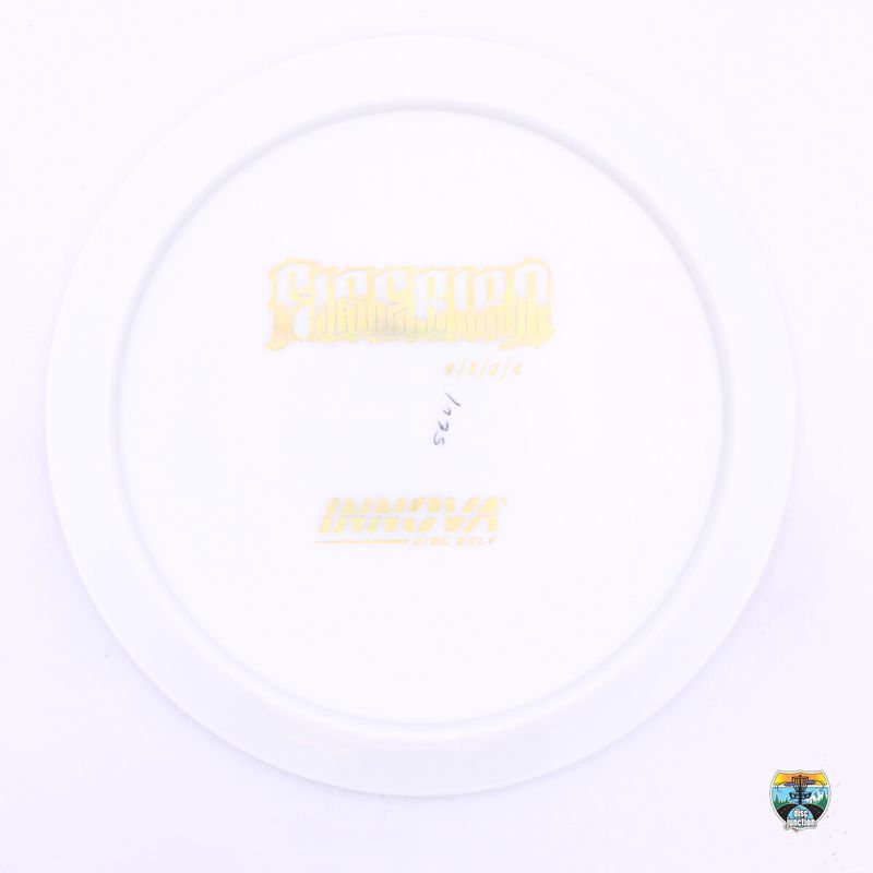 Innova Star Firebird Bottom Stamp, Manufacturer Weight Range: 173-175 Grams, Color: White, Serial Number: 0209-0355