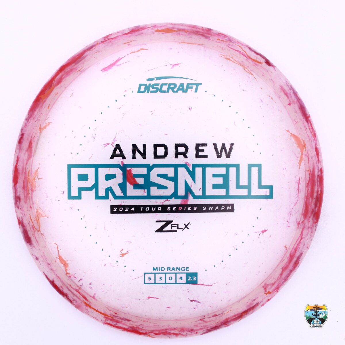 Discraft Jawbreaker Z FLX Swarm 2024 Tour Series Andrew Presnell, Manufacturer Weight Range: 177+ Grams, Color: Multi, Serial Number: 0223-0032