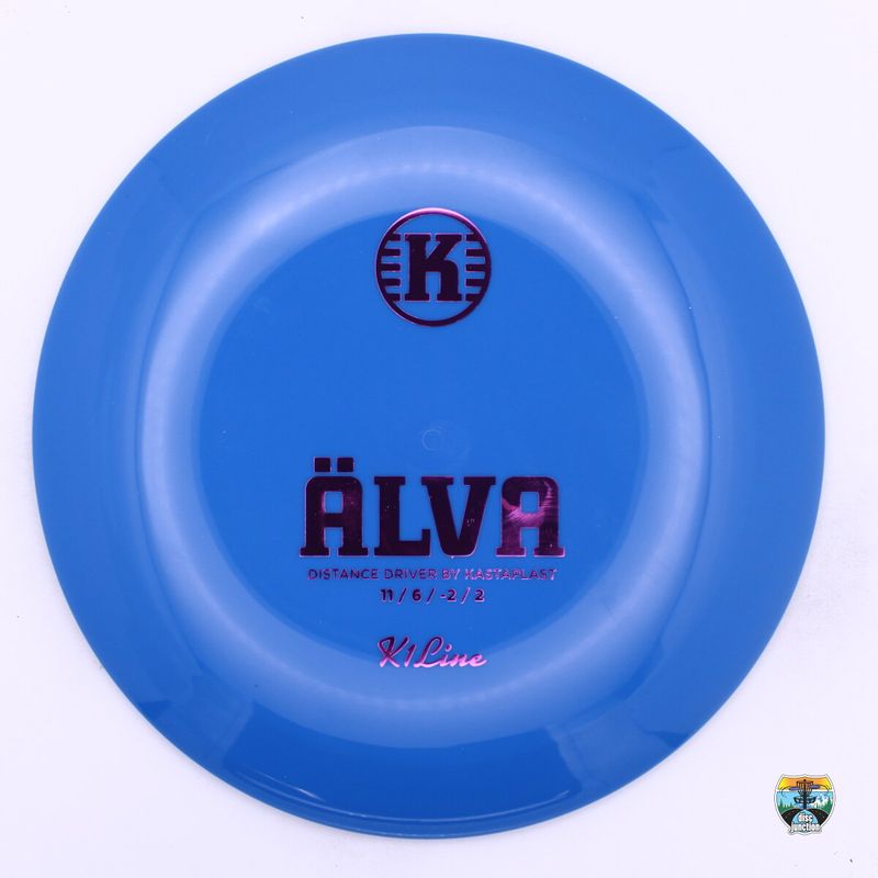 Kastaplast K1 Line Älva, Manufacturer Weight Range: 170-172 Grams, Color: Blue, Serial Number: 0227-0008