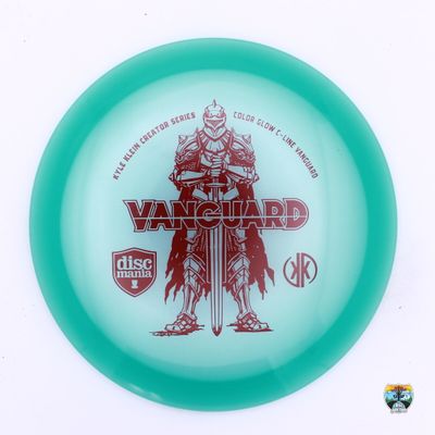 Discmania C-Line Color Glow Vanguard Creator Series Kyle Klein, Manufacturer Weight Range: 173+ Grams, Color: Blue, Serial Number: 0231-0001